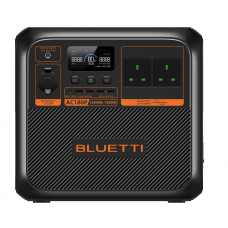 Bluetti AC180P Portable Power Station IP65 - Battery capacity 1440Wh, AC Output 1.8kW, 2.7kW surge with Solar Up To 500W 60V 10A